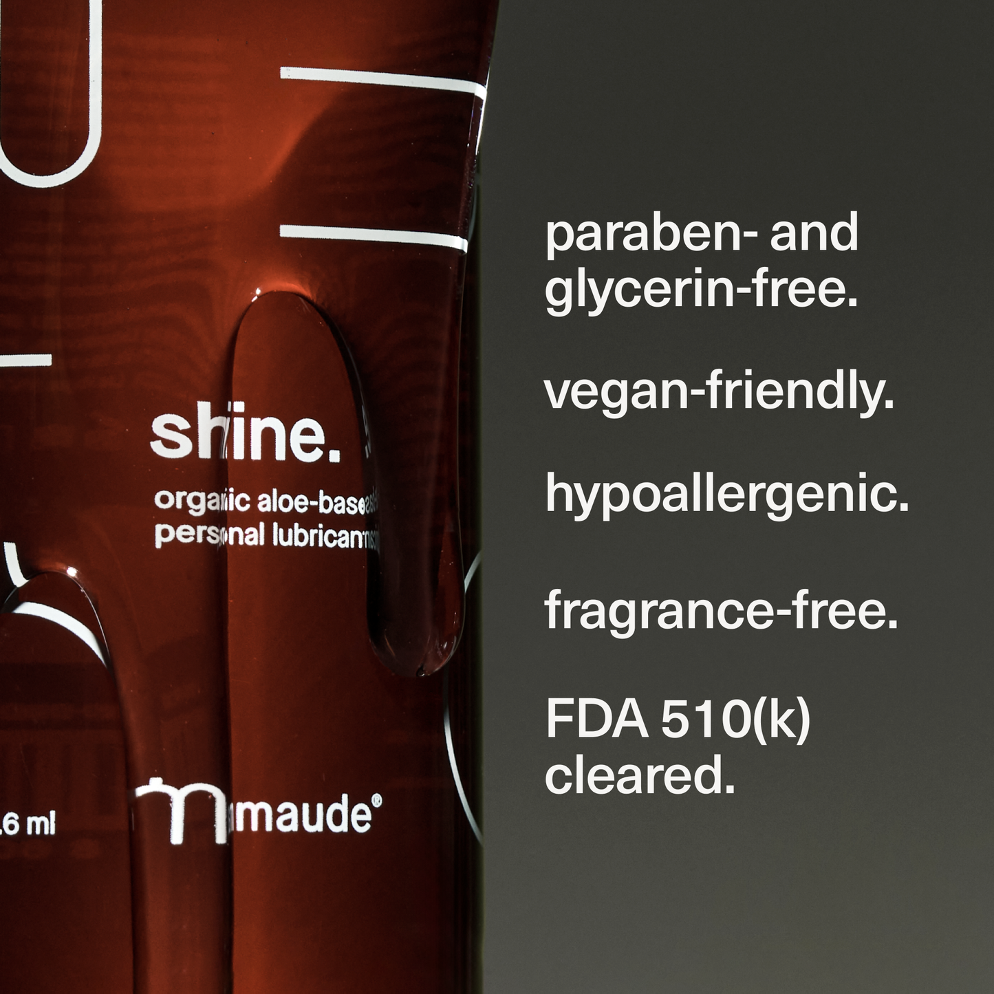 Shine, 4 oz - water-based personal lubricant, organic aloe