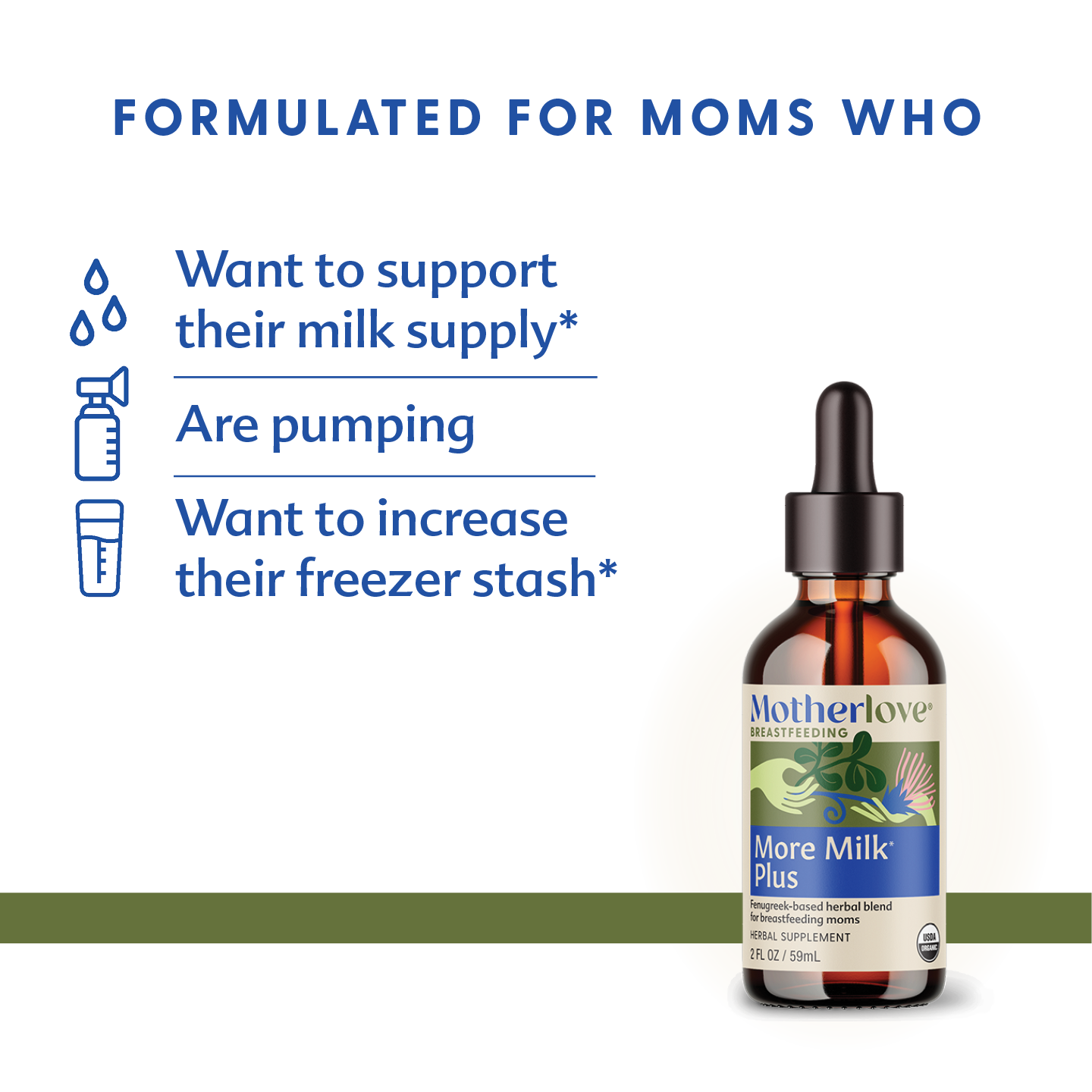 More Milk Plus Tincture: 2oz