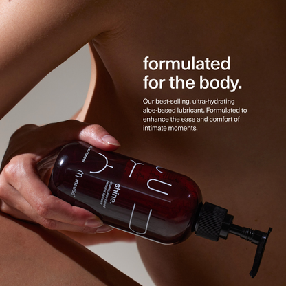 Shine, 2 oz - organic aloe-based lubricant, adult gifts.