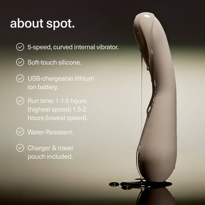 Spot - sex toy, 5-speed vibrator, green, adult gifts.