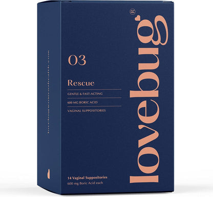 Rescue- Vaginal Boric Acid Suppositories