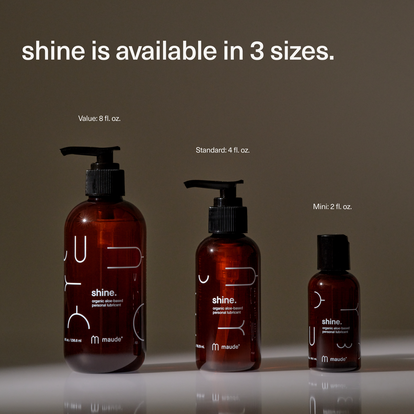 Shine, 4 oz - water-based personal lubricant, organic aloe