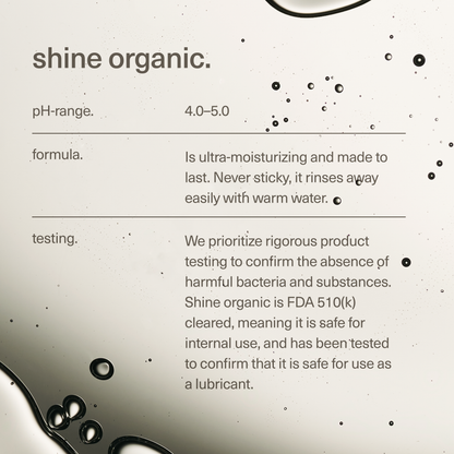Shine, 2 oz - organic aloe-based lubricant, adult gifts.